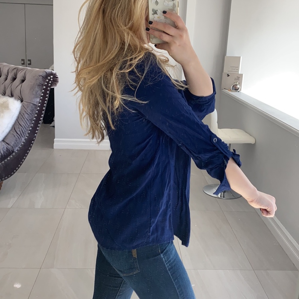 Blue Button Down - image 5